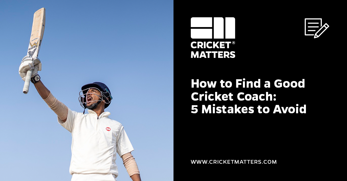 How to Find a Good Cricket Coach?