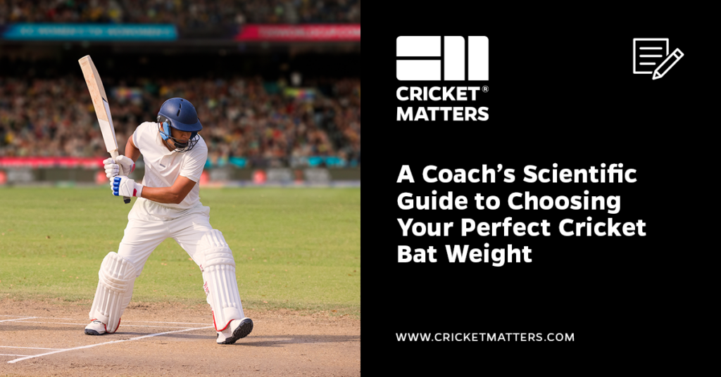 Cricket Bat Weight and Shape: A Coach'es Guide